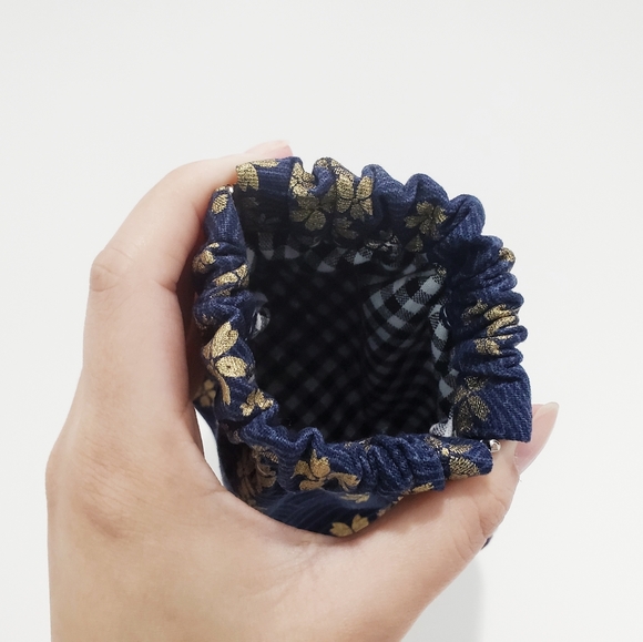 Japanese Coin Purse Pouch Wallet Blossom Blue - Picture 4 of 4